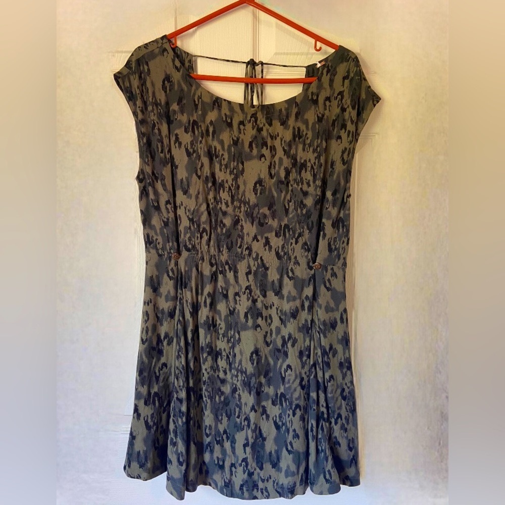 Free People - Boho camo mini dress.
